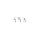 Dainolite VLA-213W-PC-CLR Vallora 3-Lights 180W Polished Chrome LED Vanity Light