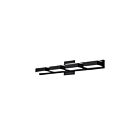 Dainolite VLD-215-4W-MB 4-Lights 20W Matte Black LED Wall Vanity Light
