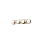 Dainolite VLM-2840LEDW-AGB-CLR Velma 40W Aged Brass LED Vanity Light 