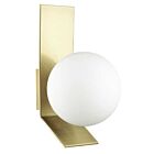 Dainolite Valemont VMT-81W-AGB 1-Light Opal White 40W LED Halogen Wall Sconce