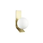 Dainolite Valemont VMT-81W-AGB 1-Light Opal White 40W LED Halogen Wall Sconce