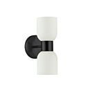 Dainolite VND-102W-MB Vonda 2-Lights 120W Matte Black LED Wall Sconce