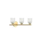 Dainolite VND-294W-AGB-ALB Vonda 4-Lights 240W Aged Brass LED Vanity Light