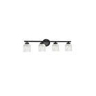 Dainolite VND-294W-MB-ALB Vonda 4-Lights 240W Matte Black LED Vanity Light