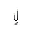 Dainolite WAN-172T-MB Wand 2-Lights 120W Matte Black LED Table Lamp
