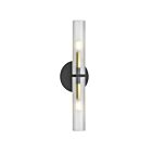 Dainolite WAN-192W-MB-AGB-FR Wand 2-Lights 120W Matte Black Wall Sconce