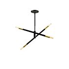 Dainolite WAN-244P-MB-AGB Wand 4-Lights 240W Matte Black LED Pendant