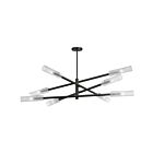 Dainolite WAN-448C-MB-FR Wand 8-Lights 480W Matte Black Chandelier