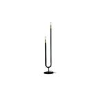 Dainolite WAN-602F-MB-AGB Wand 2-Lights 120W Matte Black Floor Lamp