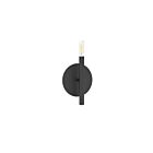 Dainolite WAN-91W-MB Wand 1-Light 60W Matte Black Incandescent Wall Sconce