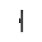 Dainolite WEA-2423LEDW-MB Wheatherly 1-Light 23W Matte Black LED Wall Sconce 3000K