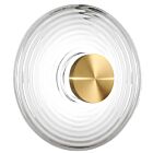Dainolite WFD-1812LEDW-AGB-CLR Windfeild 12W Aged Brass LED Wall Sconce