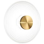 Dainolite WFD-1812LEDW-AGB-WH Windfeild 12W White LED Wall Sconce