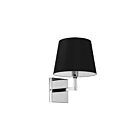 Dainolite WHN-91W-PC-BK Whitney 1-Light 6W Black Incandescent Wall Sconce
