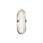 Dainolite WLA-1215LEDW-AGB Willmina 1-Light 15W Aged Brass LED Wall Sconce 3000K