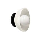Dainolite WLK-71W-MB Wilkins 1-Light 60W Faux Alabaster and Matte Black LED Wall Sconce