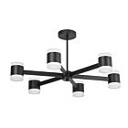 Dainolite WLS-2884LEDC-MB Wilson 84W Matte Black LED Chandelier