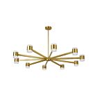 Dainolite WLS-48140LEDC-AGB Wilson 140W Aged Brass LED Chandelier