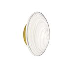 Dainolite WNA-75LEDW-AGB-SWL Wenona 1-Light 5W White and Aged Brass LED Wall Sconce 3000K