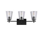 Dainolite WND-233W-MB Wenda 3-Lights 180W Clear LED Vanity Light