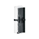 Dainolite WNE-152W-MB-CLR Winnie 2-Lights 120W Clear Pattern and Matte Black LED Wall Sconce