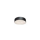 Dainolite WSH-1220LEDFH-MB Walsh 1-Light 20W Alabaster and Matte Black LED Flush Mount 3000K