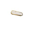 Dainolite WSH-1620LEDW-AGB Walsh 1-Light 20W Alabaster and Aged Brass LED Wall Sconce 3000K