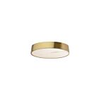 Dainolite WSH-1630LEDFH-AGB Walsh 1-Light 30W Alabaster and Aged Brass LED Flush Mount 3000K