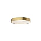 Dainolite WSH-2040LEDFH-AGB Walsh 1-Light 40W Alabaster and Aged Brass LED Flush Mount 3000K
