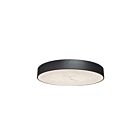 Dainolite WSH-2040LEDFH-MB Walsh 1-Light 40W Alabaster and Matte Black LED Flush Mount 3000K