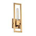 Dainolite WTS-141W-AGB Wisteria 1-Light 60W Aged Brass Incandescent Wall Sconce