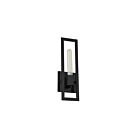 Dainolite WTS-141W-MB Wisteria 1-Light 60W Matte Black Incandescent Wall Sconce