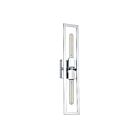Dainolite WTS-222W-PC Wisteria 1-Light 120W Polished Chrome Incandescent Wall Sconce