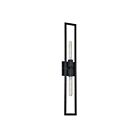 Dainolite WTS-292W-MB Wisteria 1-Light 120W Matte Black Incandescent Wall Sconce