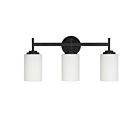 Dainolite WYN-223W-MB Wynona 3-Lights 180W Opal White LED Vanity Light