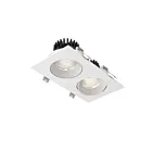 Dals Lighting GBR35-CC-DUO-WH 24W 3.5" White Double Gimbal Recessed Light