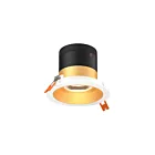 Dals Lighting RC04-CC-35-RGGD-TWH 4" Gold Recessed Light Wattage and CCT Selectable