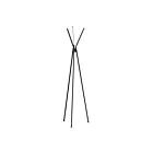 Dals Lighting STRFL-3K-BK 14W 64" Black Floor Lamp