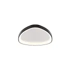 Dals Lighting TRFM22-CC-BK 40W 22" Black Flush Mount