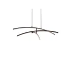 Dals Lighting W3PD36-CC-BK 31W Black Pendant