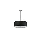 Dainolite 571-204P-PC-BK Everly 4-Lights 240W Polished Chrome Drum Pendant