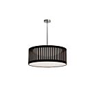 Dainolite SDLED-20P-BK Slit Drum 1-Light 22W Black Slit Drum LED Pendant