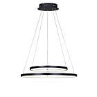 Canarm Lexie LCH128A24BK Matte Black Wide Cord LED Chandelier