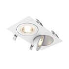 Dals Lighting FGM4-CC-DUO-WH 18W 4" White Double Gimbal Recessed Light