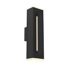 Dals Lighting LWJ16-CC-BK 20W Black Outdoor Wall Mount