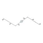 Eglo 200402A 300W Chrome Halogen Adjustable Track Light