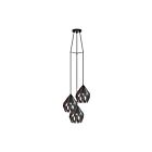 Eglo Carlton 202041A 3-Lights 180 Watt Black and Copper Pendant