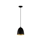 Eglo Safi 202265A 1-Light 60 Watt Black and Gold Pendant