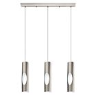 Eglo 95743A Ceratella 3-Lights 30W Satin Nickel and White LED Cord Pendant