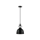 Eglo Gilwell 202422A 1-Light 60 Watt Black and Chrome Pendant